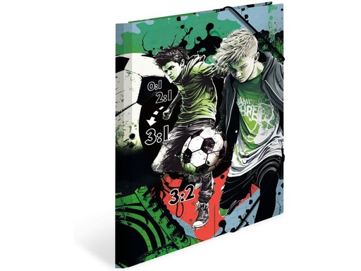 [90336396 1677984] HERMA Gummibandmappe Street Soccer A4, Karton, mit Innendruck