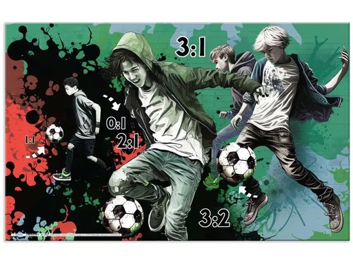 [90336420 1677986] HERMA Schreibunterlage Street Soccer 55 x 35 cm