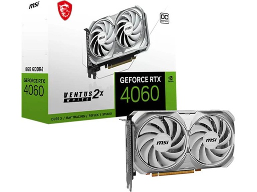 [90336465 1653881] MSI Grafikkarte GeForce RTX 4060 Ventus 2X White OC 8 GB