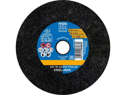 [90336466 1639549] Pferd Trennscheibe EHT 76 x 0.8 x 10 mm gerade