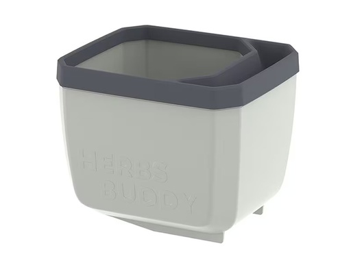 [90336509 1666846] Gusta Garden HERBS BUDDY Kräutertopf Grau/Hellgrau