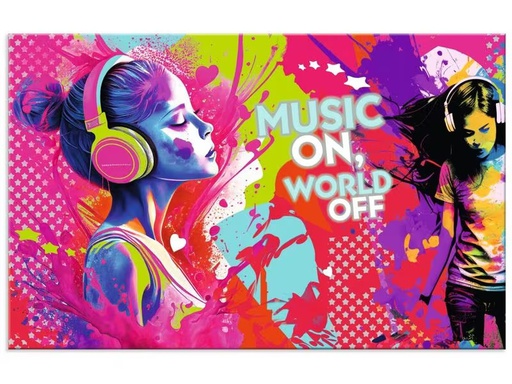 [90336512 1677982] HERMA Schreibunterlage Music Girl 55 x 35 cm