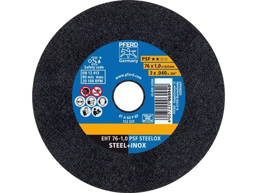 [90336519 1639538] Pferd Trennscheibe EHT 76 x 1.0 x 10 mm gerade
