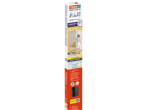 [90336529 1677238] tesa Fliegengitter Insect Stop ALU Comfort Türen, 1.2 x 2.4 m