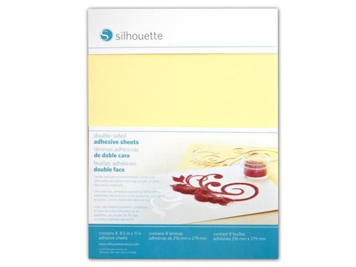 [90053793 270960] Silhouette Stickerpapier Doppelseitig  Gelb/Weiss