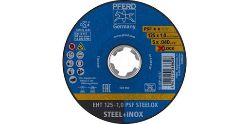 [90336617 1639544] Pferd Trennscheibe EHT 125 x 1.0 mm X-LOCK gerade