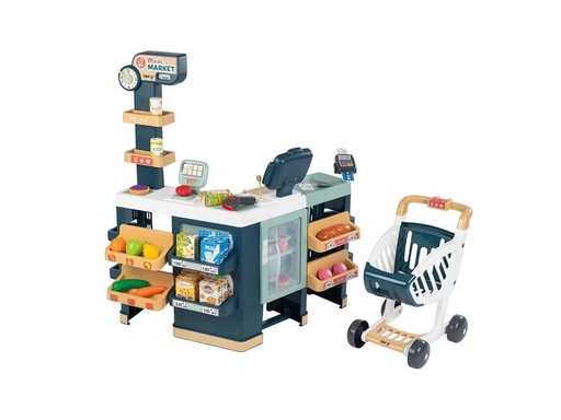 [90336634 1677329] Smoby Supermarkt mit Einkaufswagen