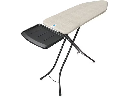 [90336708 1675226] Brabantia Bügeltisch mit Dampfbügeleisenablage Denim Grey 124 x 45 cm