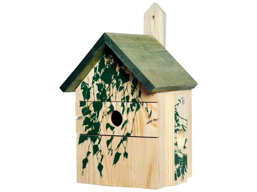 [90336774 1618488] dobar Nistkasten Camouflage Birke, 17.5 x 17 x 33 cm, Holz