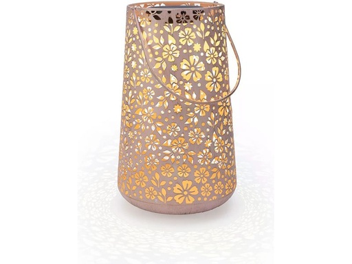[90336775 1670221] STT Laterne Solar Antic Carrera, 46 cm, Hellrosa