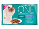 Purina ONE Nassfutter Adult Ozeanfisch, 4x85g