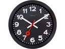 NeXtime Wanduhr Station Ø 35 cm, Schwarz