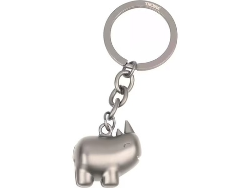 [90337115 1684940] Troika Schlüsselanhänger Happy Rhino Gunmetal