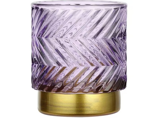[90337170 1675273] EGLO Leuchten Windlicht Bezamby Gold/Lila