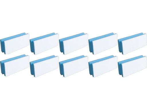 [90337273 1679870] Edi Baur Schwamm Basic 10 Stück, Blau/Weiss