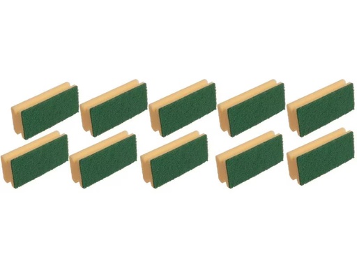 [90337313 1679874] Edi Baur Schwamm Basic 10 Stück, Gelb/Grün