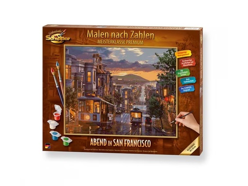 [90337406 1676349] Schipper Malen nach Zahlen Abendstimmung in San Francisco