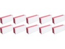 Edi Baur Schwamm Basic 10 Stück, Rot/Weiss