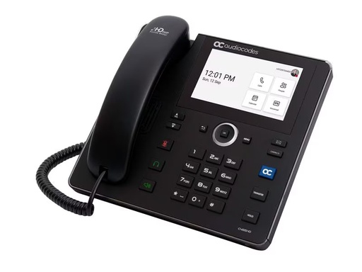 [90337511 1688916] Audiocodes Tischtelefon C455HD Microsoft Teams Schwarz, Wi-Fi