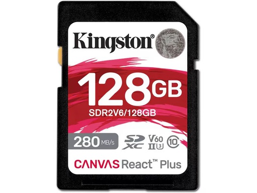 [90337539 1687043] Kingston SDXC-Karte Canvas React Plus V60 128 GB