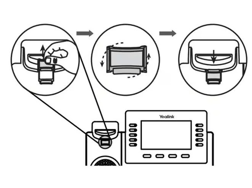 [90337652 1688643] Yealink Hörerhalterung WMC-T4x zu allen T4x Telefone