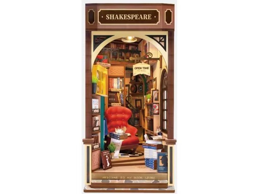 [90337717 1690434] RoboTime Bausatz Book Nook Shakespeare's Bookstore