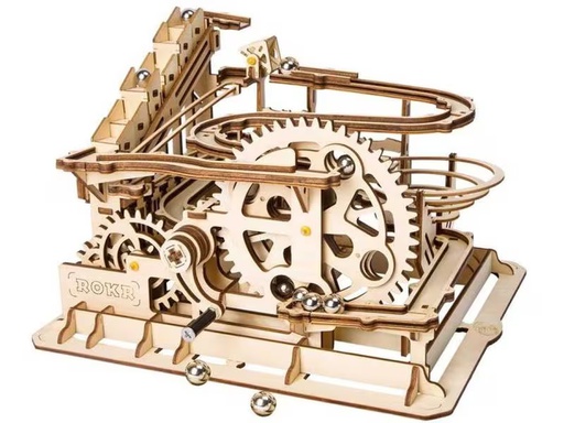 [90337899 1690409] RoboTime Bausatz Murmelbahn mit Kurbelantrieb
