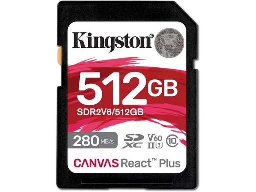 [90337900 1687050] Kingston SDXC-Karte Canvas React Plus V60 512 GB