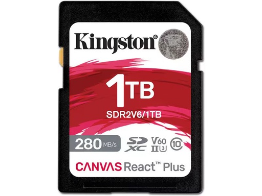 [90337920 1687054] Kingston SDXC-Karte Canvas React Plus V60 1000 GB