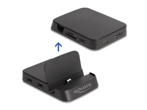 [90337999 1680600] Delock Dockingstation 4K mit integrierter Halterung