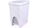 Edi Baur Abfalleimer Quotidiana 21 l, Weiss