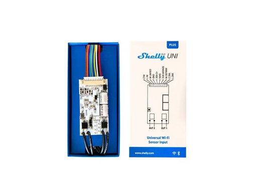 [90338027 1681146] Shelly Universal Modul  Uni, 1 x ADC, 1 x Data, 2 x DI, 2 x DO