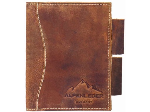 [90338128 1678079] Alpenleder Notizbuch Goethe A6, liniert, Wild Camel