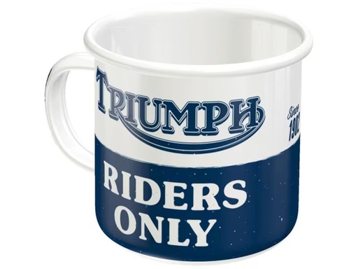 [90338174 1685868] Nostalgic Art Universaltasse Triumph 360 ml, 1 Stück, Dunkelblau/Weiss