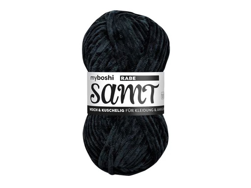 [90338230 1688582] myBoshi Wolle Chenille Samt Rabe 100 g, 100 m