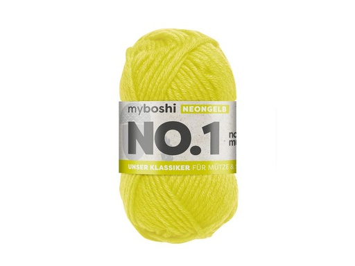 [90338245 1688555] myBoshi Wolle Nr.1 Neongelb 50 g, 55 m