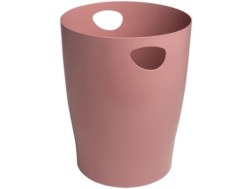 [90338259 1686081] Exacompta Papierkorb Ecobin Skandi 15 L, Altrosa