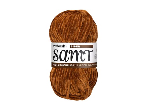 [90338267 1688578] myBoshi Wolle Chenille Samt Biber 100 g, 100 m