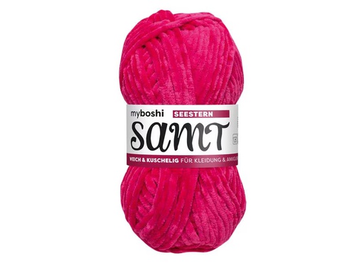 [90338288 1688576] myBoshi Wolle Chenille Samt Seestern 100 g, 100 m