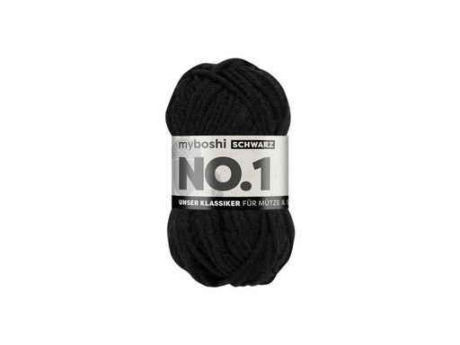 [90338303 1688561] myBoshi Wolle Nr.1 Schwarz 50 g, 55 m
