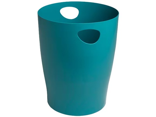 [90338319 1686080] Exacompta Papierkorb Ecobin Skandi 15 L, Pazifikblau