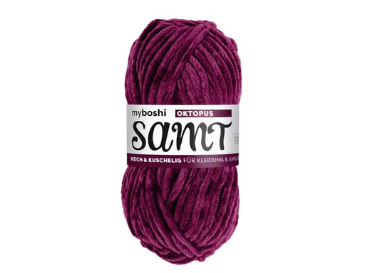 [90338339 1688574] myBoshi Wolle Chenille Samt Oktopus 100 g, 100 m