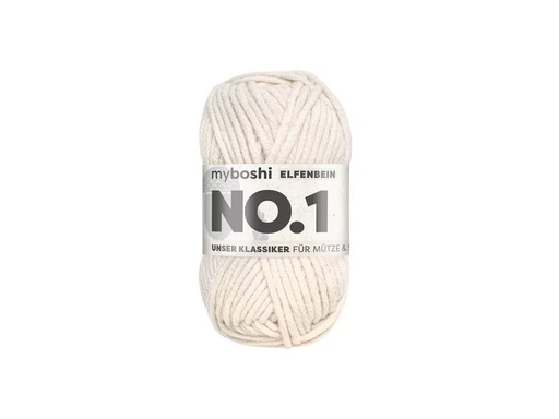 [90338393 1688557] myBoshi Wolle Nr.1 Elfenbein 50 g, 55 m