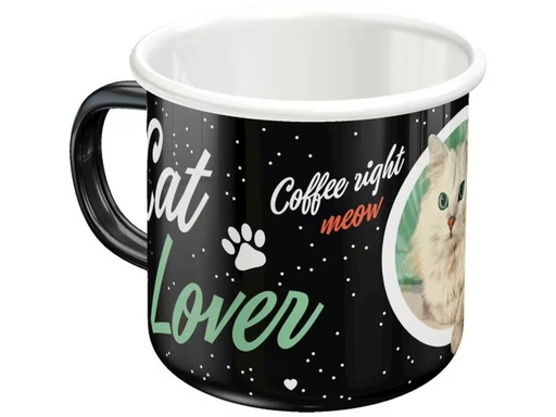 [90338453 1685864] Nostalgic Art Universaltasse Cat Lover 360 ml, 1 Stück, Schwarz