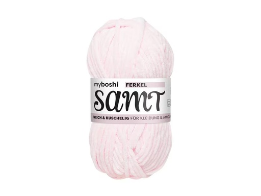 [90338467 1688581] myBoshi Wolle Chenille Samt Ferkel 100 g, 100 m