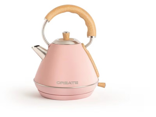[90338468 1674770] Create Wasserkocher Retro M 1 l, Pastelrosa