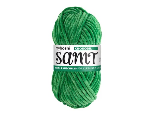 [90338487 1688564] myBoshi Wolle Chenille Samt Krokodil 100 g, 100 m