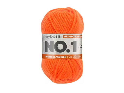[90338531 1688552] myBoshi Wolle Nr.1 Neonorange 50 g, 55 m
