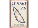 Nostalgic Art Schild 24 h Le Mans – Circuit 20 x 30 cm, Metall