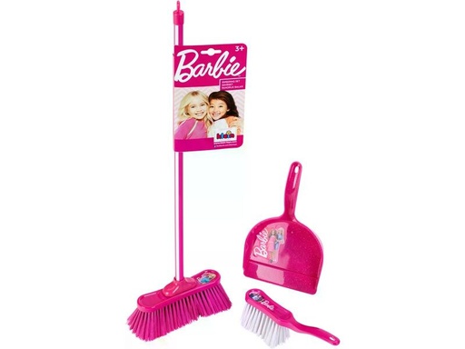 [90338552 1682771] Klein-Toys Reinigungs-Spielzeug Barbie Classic Kehrset 3-teilig